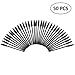 Marstree 50pcs Disposable Eyelash Mascara Brushes Wands Makeup Brushes Eyelash Brush Applicators Makeup Kit (Black)