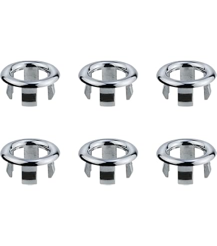 4-Pack Sink Overflow Cover Rings - Bathroom & Kitchen Sink Overflow Trim Rings, Fits 22-24mm Holes, No Tools Needed - View #7
