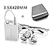 Zorvo 3.5X 420mm Dental Surgical Medical Binocular Loupes + LED Head Light Lamp + Carry Bag (Silver)