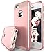 iPhone 5C Case, Rhidon Slim Shockproof Armor Case fit for iPhone 5C Hard Rugged Ultra Protective Back Rubber Cover with Dual Layer Impact Protection for iPhone 5C (Rose Gold)