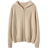 SHABADUER Women's Cashmere and Wool Blend Casual Knit Long Sleeve Thickening Type Hoodie Sweater