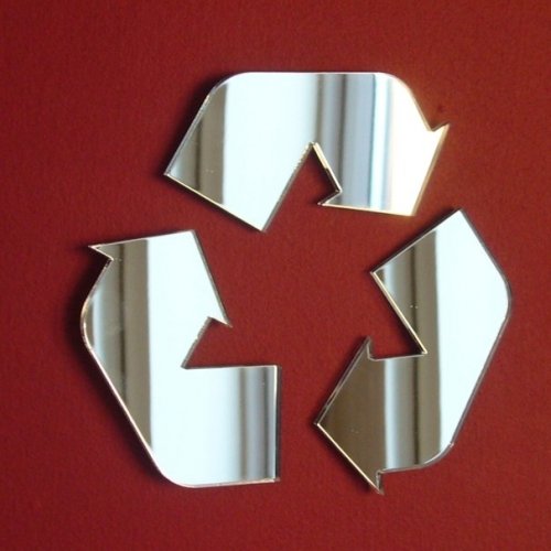 Super Cool Creations Recycle Sign Mirrors - 50cm x 47cm
