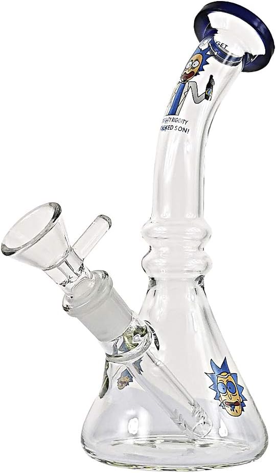 Sweetlife-Handmade 7.5 Inch Green Maple Leaf Pattern Glass Bottles