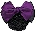 Driew Hair Clip, 6 Pcs Hair Net with Bow Hair Snoods for Women, Velvet, Polyester, Metal