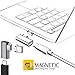 Magnetic USB C Charger Adapter, Dreamvasion 90 Degree Magnet USB Type C Fast Charging Connector Converter [Support 4.3A] for MacBook Pro/Apple Pencil/Chromebook Pixel/Samsung Galaxy S8 and More