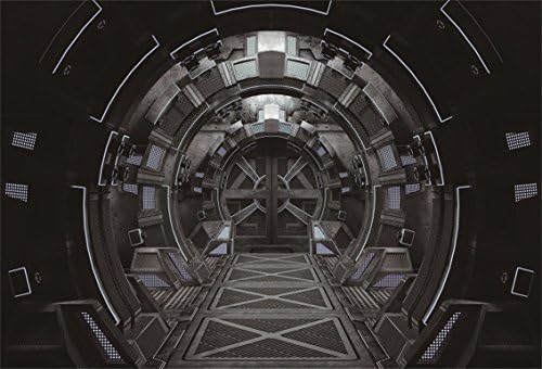 Aofoto 6x4フィート 宇宙船 インテリア 背景 未来的なサイエンスフィクション 写真背景 宇宙船