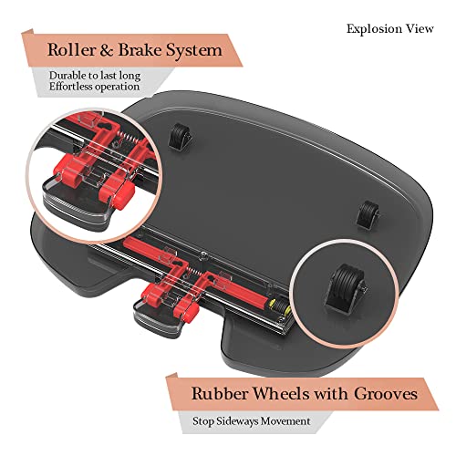 EVERIE The SLIMEST 0.7'' High Rolling Appliances Tray with Rollers Compatible with Coffee Makers