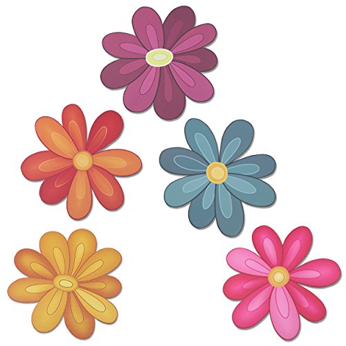 Flower Power decorative car magnet set