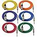 GLS Audio 6ft Patch Cable Cords - XLR Female to 1/4