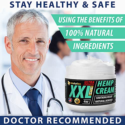 Hemp Cream XXL Ultra Strength AllNatural Seed Oil Extract Massage