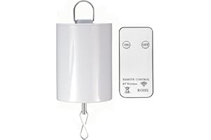 LjlifArt Hanging Display Motor with Remote Battery Operated 20 RPM Rotating Motor for Wind Spinner Mobile Yard Decor Hanging Ornaments Garden Sculptures-Medium Speed