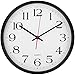 Large Wall Clock Silent & Non-Ticking - Modern Quartz Design - Decorative 12-Inch Black Clock - by Utopia Home