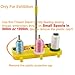 Light Weight Thread Stand - 3 Spools Holder for Domestic (Home-Base) Embroidery and Sewing Machines - Four Colors for Choices - Yellow