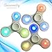 Fidget Hand Spinner With LED LIGHT with 7 colors Brand New Tri Spinner Prime Toy With Color Changing Shining Premium Anxiety Toy Helps Focus For Kids And Adults Stress Reducer (New white)