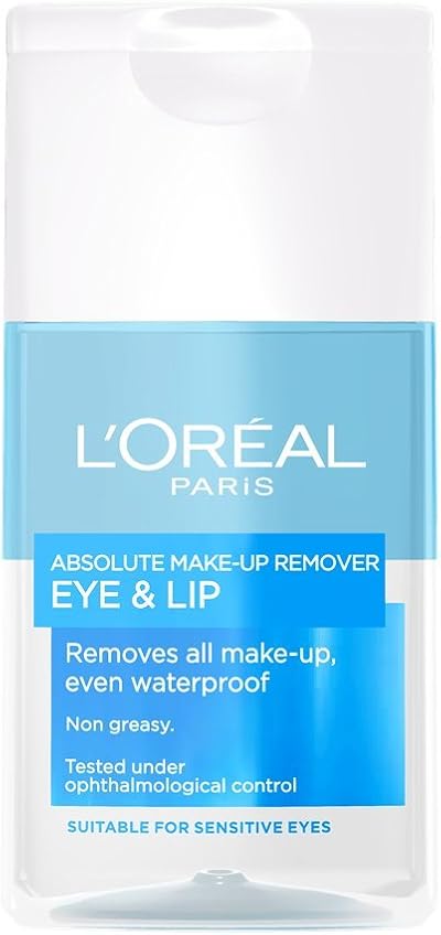 L'Oreal Paris Absolute Biphase Waterproof Eye Lip Makeup Remover 125ml