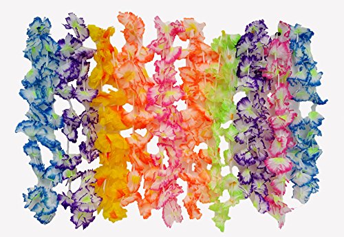 Playscene Hawaiian Luau Jumbo Silk Flower Leis Jumbo Silk (12)