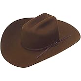 M&F Western Products TWISTER Western Cowboy Hat Adult 6X Fur Cord 7 Medium Brown T7635002