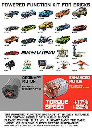 Skyview Powered Up Kit PRO for Lego 42093 Corvette ZR1, Power