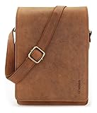 LEABAGS Dover genuine buffalo leather messenger bag in vintage style