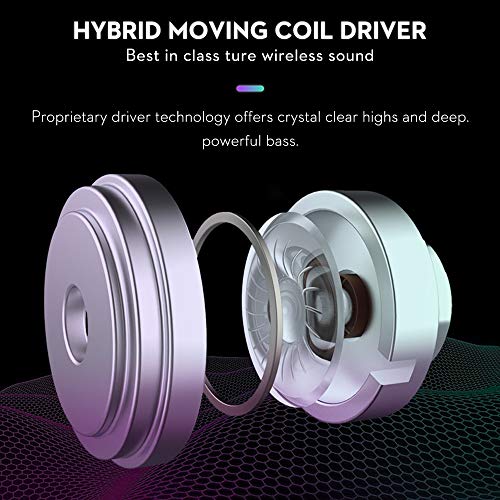 bokman Draadloze koptelefoon, T7 in-ear Bluetooth oordopjes, Graphene Driver Bass HiFi Geluid, IPX5 Waterdicht, Noise… - Afbeelding 3