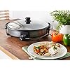 Quest 35500 40cm Multi-Function Electric Cooker Pan with Lid/Adjustable Thermostatic Control/Non-Stick Aluminium…