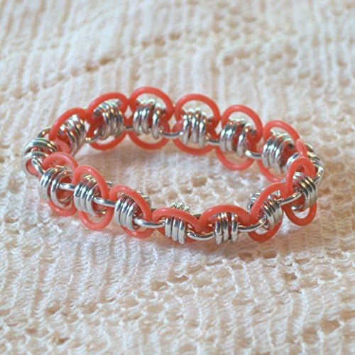 Red Barrel Chainmail Weave Stretchy Bracelet
