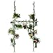 BAOYOUNI Indoor Plant Stands Spring Double Tension Pole Metal Flower Display Rack Space Saver Corner Floral Pot Storage Shelf with 12 Trays, 2 Hooks & 1 Telescopic Rod for Clothes Drying Hanger, Ivory
