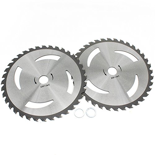 image for KIPA 2-Pack Brush Cutter Trimmer Blades Carbide Tip 9