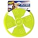 Nerf Dog Rubber Flyer Dog Toy, Flying Disc, Lightweight, Durable and Water Resistant, Great for Beach and Pool, 10 inch diameter, for Medium/Large Breeds, Single Unit, Green