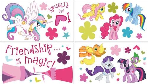 MY LITTLE PONY 37 BiG Wall Decals Ponies Room Decor Stickers CELESTIA CADENCE