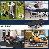 OVERMONT Folding Camping Bed with Mattress 550LBS Support 28in Wide view 2
