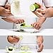 Mandoline Slicer Set with Stainless Steel Blades, Handguard and Food Safe Plastic Container, 4 Different Slicers for Fruits, Vegetables and Cheeses (Green)