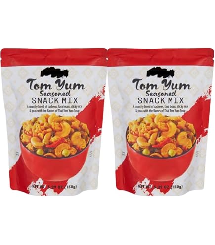 Amazon.com: Trader Joe's Tom Yum Seasoned Snack Mix (Pack of 1)