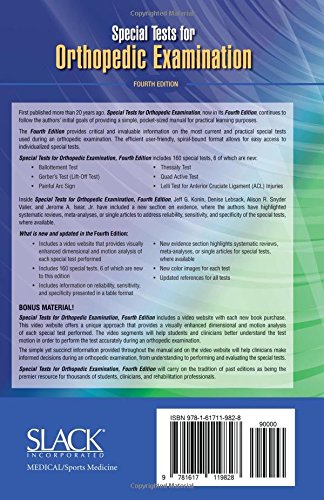 Special Tests for Orthopedic Examination - medicalbooks.filipinodoctors.org