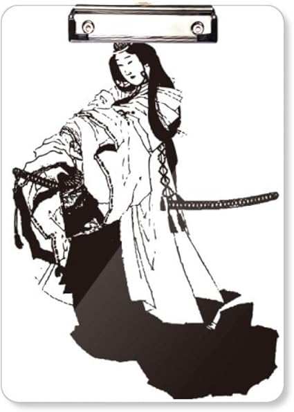 Amazon 日本の黒い着物のイラスト フラットヘッドフォルダーライティングパッドテストa4 ペンケース 文房具 オフィス用品