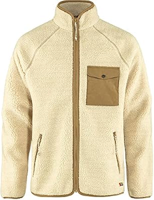 Fjallraven 84158-113 Vardag Pile Fleece M Maglia Lunga Uomo Chalk White Taglia S