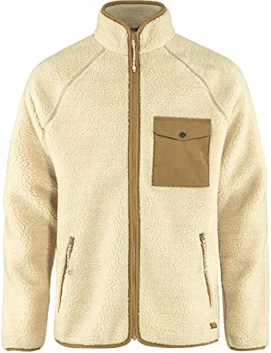Fjallraven 84158-113 Vardag Pile Fleece M Maglia Lunga Uomo Chalk White Taglia S