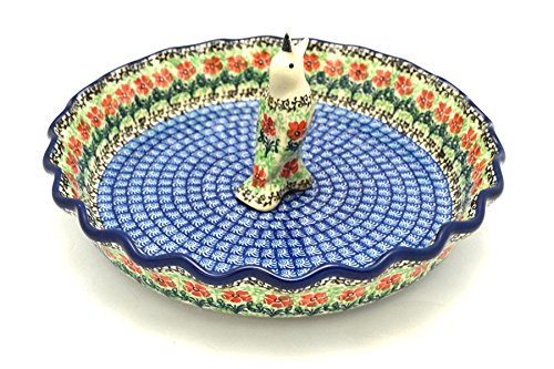 Click Here to See More Images Polish Pottery Pie Set - Maraschino