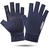 Mealah Lightweight-Fingerless-Gloves for Men - UPF 50+ UV Sun-Protection- Gloves for Fishing Driving Hiking Outdoor