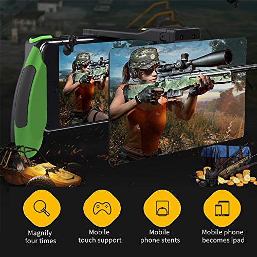 Newseego Mobile Phone Screen Magnifier Game Controller Grip Holder Gamepad Joystick L1 R1 Trigger 4.7-6" Screen Perfect Mobile Controller for Games