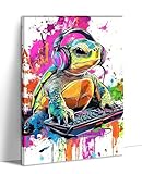 Large Sea turtle Canvas Art Wall Decor Framed Funny