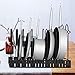 MASSUGAR Pots and Pans Organizer for Cabinet, 8 Tiers Pan Organizer Rack for Cabinet with 3 DIY Methods, Adjustable with Hook, Pan Pot Rack for Kitchen Organization and Storage