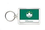 Souvenir Macau Macao Flag Double Sided Acrylic Key