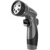 Flexzilla 6-Pattern Adjustable Garden Hose Nozzle Sprayer with Easy to Use on/off toggle &amp; Durable Design
