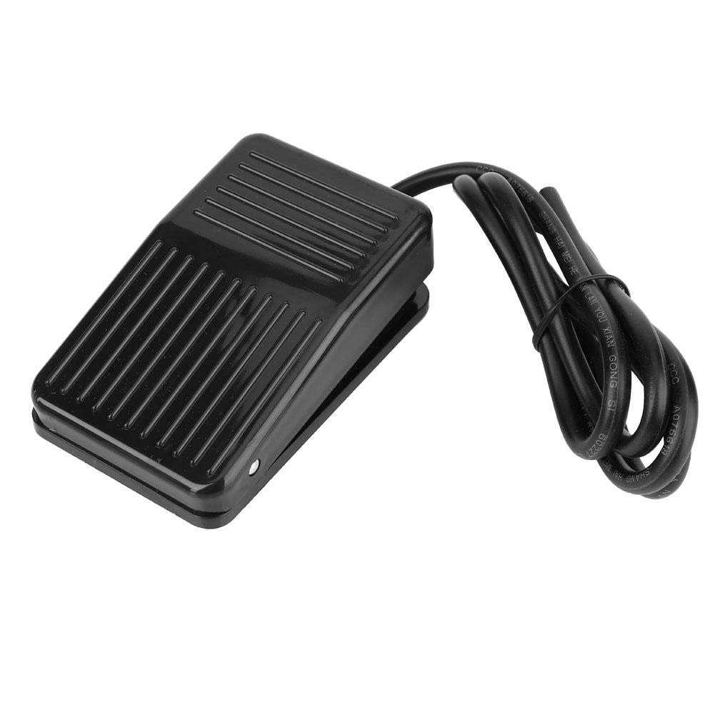 Foot Pedal Switch,250V AC 10A Anti-slip Momentary Foot Controller,for Table Drill,Instrument Machine Tool,Power Machine,Shearing Machine etc(3.3ft)