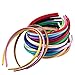 Mudder 34 Pieces 10 mm Baby Girl Satin Headbands Ribbon Covered 36 cm Perimeter Hair Accessories, Multicolor (Multicolor)