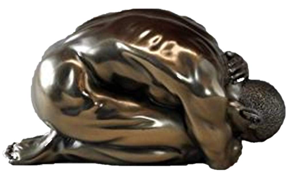 Bronze Erotic Male Nude Statue Figurine Naked Man Pose Sculpture Ornament