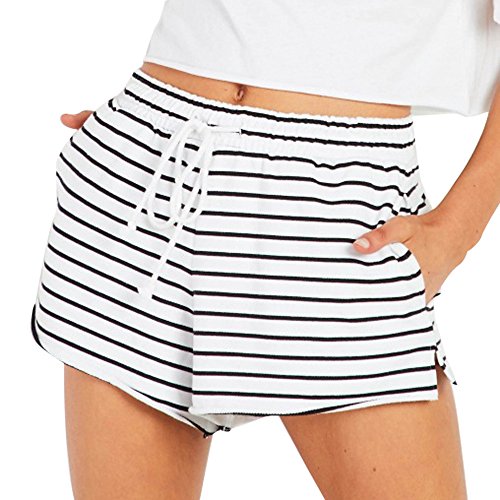 drawstring waist ringer shorts