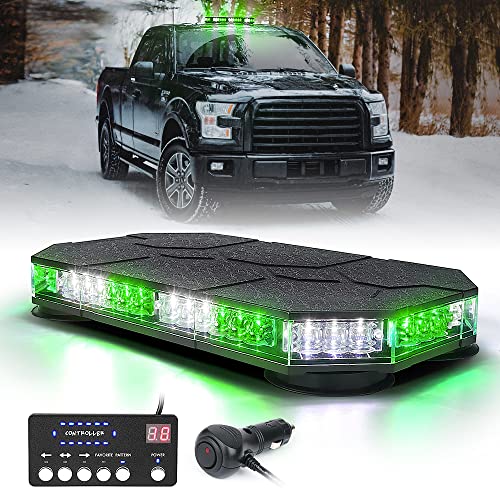 Xprite White Green LED Strobe Lights Mount Emergency