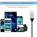 Micro USB Cable, Quntis USB Data Cable 3 Pack 6ft Extra Long Braided Fast Charging A Male to Micro B Charger Cord for Android Windows Tablets Samsung LG Nexus HTC Nokia Sony and More, Black